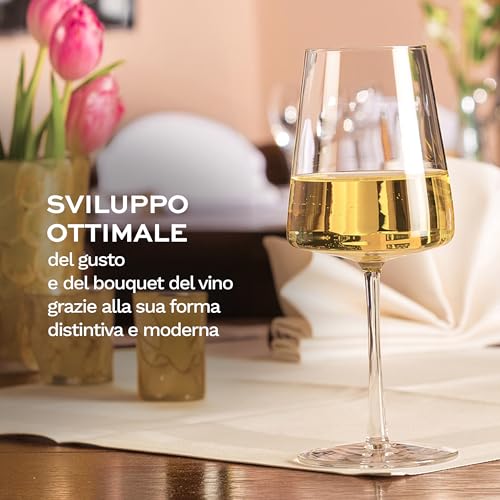Stölzle Lausitz Calici da Vino Bianco Power Set di 6, 400 ml – Calici Moderni per il Massimo Sviluppo degli Aromi – Eleganti Bicchieri in Cristallo – Lavabili in Lavastoviglie e Resistenti - immagine 6
