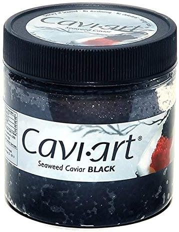 Caviart Awardwinning VEGAN Caviar Black Seaweed Flavor 35 oz Caviart negro paquete de 2 unidades de 35 onzas paquete de 1