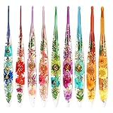 Outil Artisanal Fonctionnel: Cet ensemble de crochets en résine propose un manche en résine floral conçu ergonomiquement pour un confort accru par rapport au silicone et une utilisation plus aisée que le métal. Il permet aux créateurs de se concentrer sur des motifs complexes sans fatigue manuelle, pour des résultats précis et détaillés, avec un outil fiable et agréable.