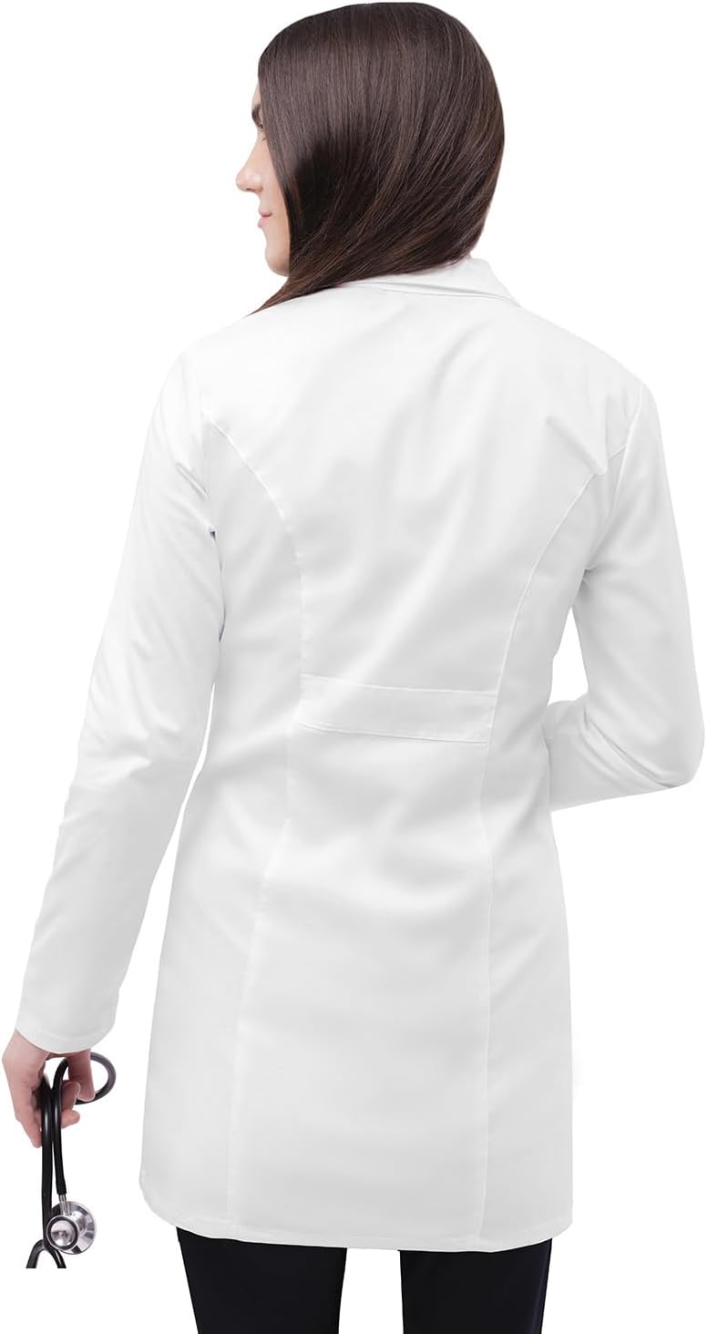 Adar Universal Stretch Lab Coat for Women - 36" Tab-Waist Lab Coat - Image 2