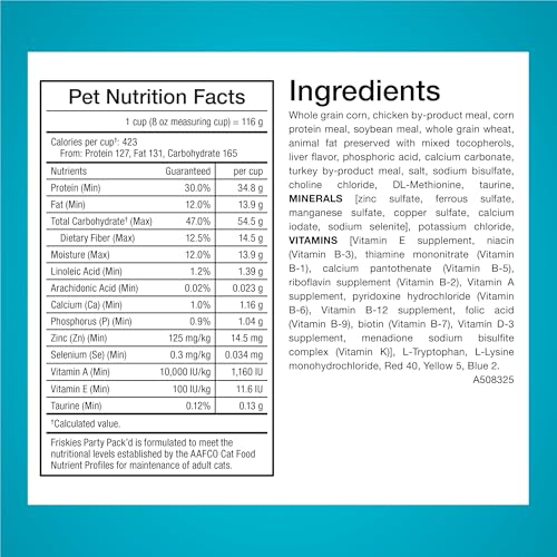 Friskies Purina Party Pack'd Dry Cat Food - 15 lb. Bag - image 4