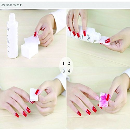 Onwon 325 Pcs Lint Free Nail Art Gel Polish Remover Cotton Pad Nail Wipe