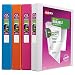 Avery Durable View Binder, 1" Slant Rings, Assorted Colors, 4 Pack (17018)
