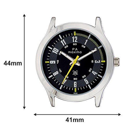 Image of Maxima Attivo Collection Analog Black Dial Men's Watch - 36592CMGI