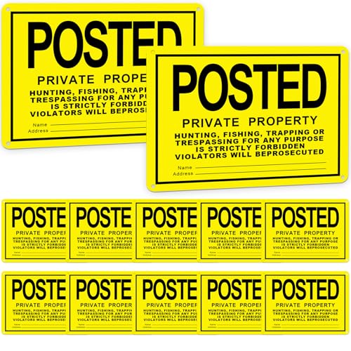 Panneaux de signalisation No Trespassing pour délimiter un jardin ou un domaine privé