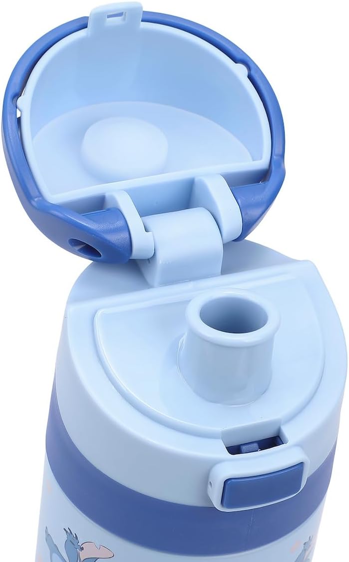 Lilo & Stitch All-Over Stitch Print Blue 24 Oz Stainless Steel Water Bottle - Image 6