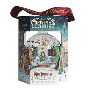 Christmas Globe Gin Liqueur – Spiced Orange and Cranberry Flavour, 70cl, 20% ABV