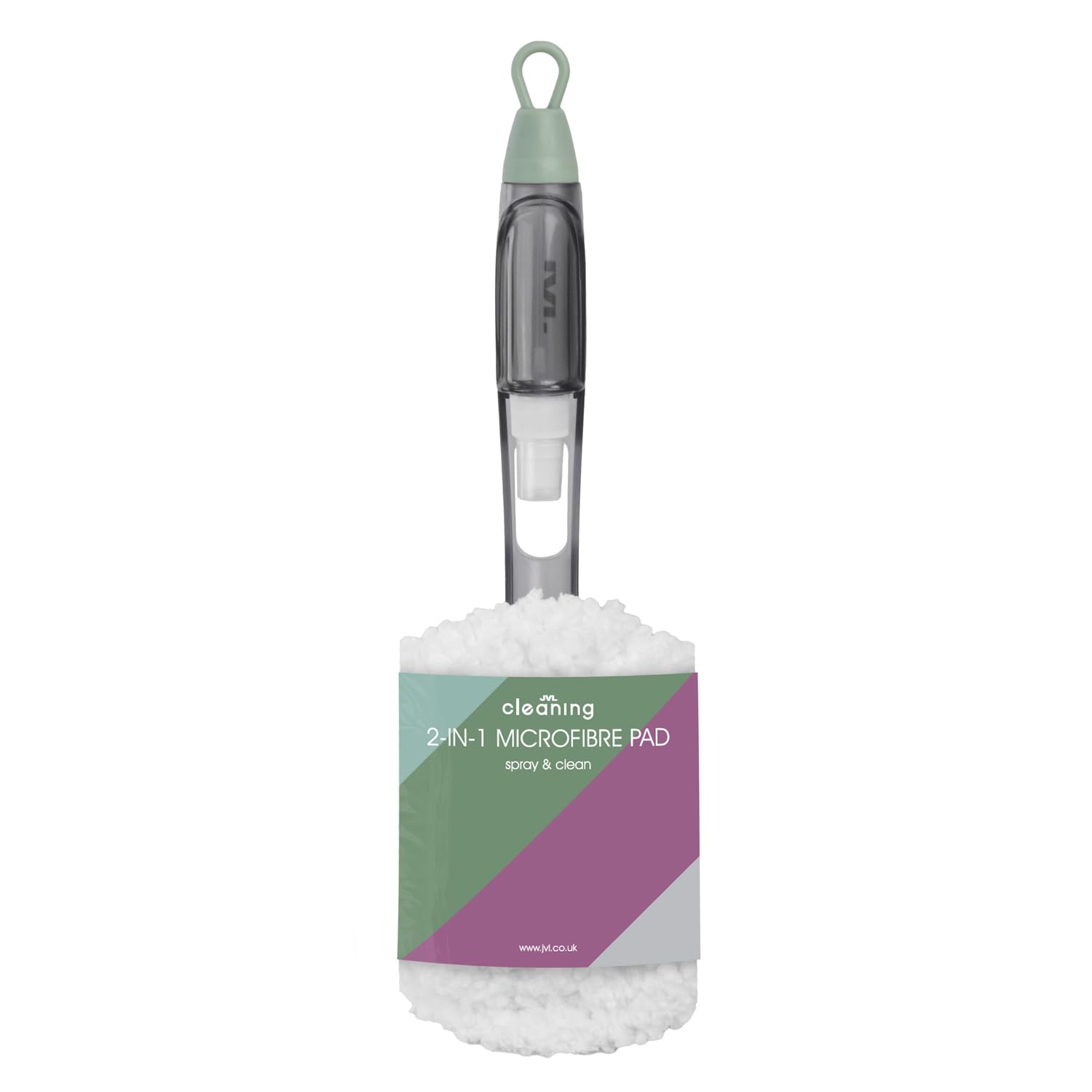 JVL 2-in-1 Microfibre Cleaning Pad, Reusable Machine Washable Pad for Effective Household Cleaning & Polishing