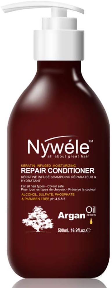 Nywele Keratin Infused Repair Conditioner 500ml - sulphate, ALCOHOL, PHOSPHATE & PARABEN FREE(Colour Safe)