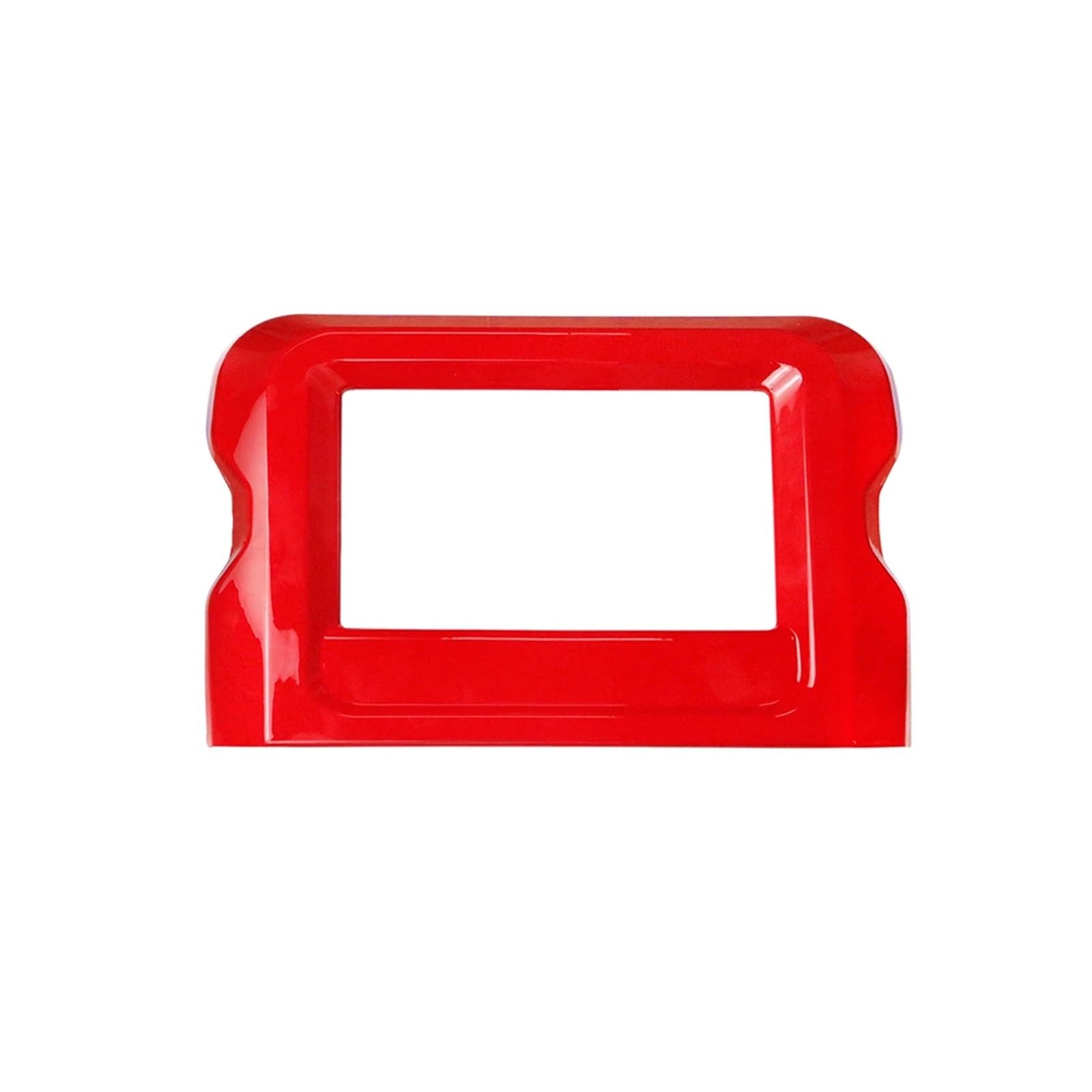 Interior Cover Trim Sticker Car Center Console Navigation Panel Cover for Jeep for Wrangler for JL for JLU 2018 2019 2020(Red)