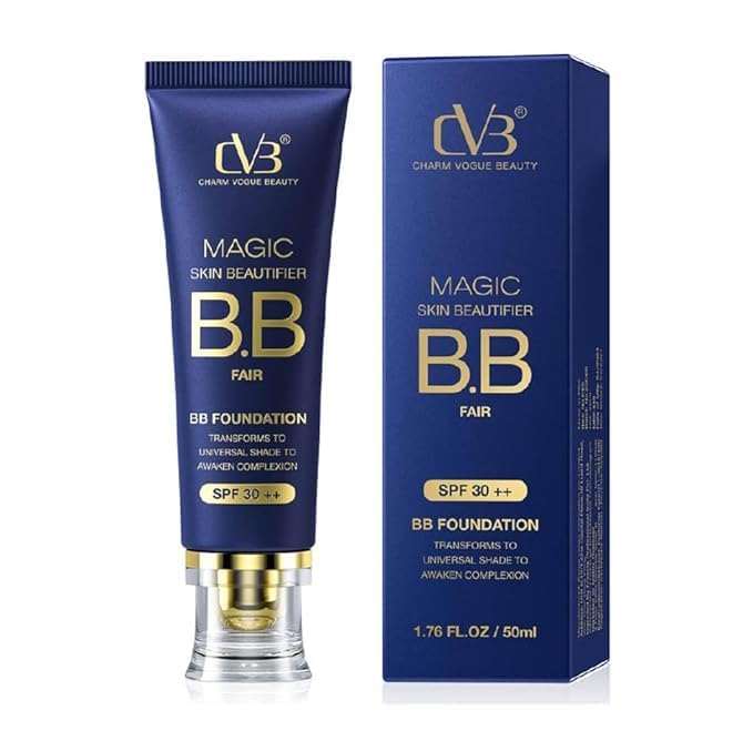 Image of CVB C65 Magic Skin Beautifier BB Fair Cream for Complexion Enhancer, Matte BB Foundation for Face Make-up, Skin Hydration with SPF 30 ++ (03 Natural Beige)