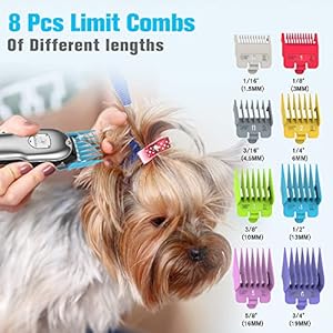 Dog Clippers for Grooming, Dog Grooming Kit, Cordless Dog Grooming Clippers for Thick Coats, Dog Hair Trimmer, Low Noise Dog Shaver Clippers, Quiet Pet Hair Clippers for Dogs Cats Dog Clippers for Grooming, Dog Grooming Kit, Cordless Dog Grooming Clippers for Thick Coats, Dog Hair Trimmer, Low Noise Dog Shaver Clippers, Quiet Pet Hair Clippers for Dogs Cats