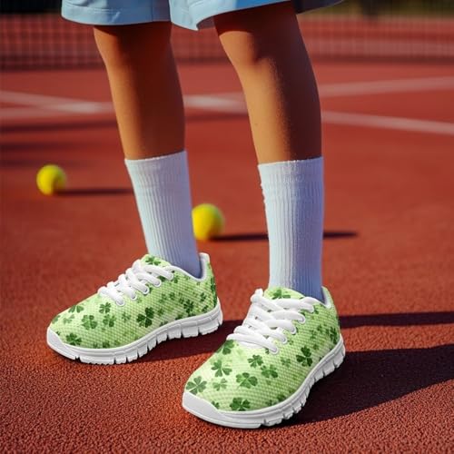 Girls Running Tennis Shoes Kids Lace-up Shoes Non-Slip Breathable Sport Athletic Sneakers for Little Kids Big Kids4
