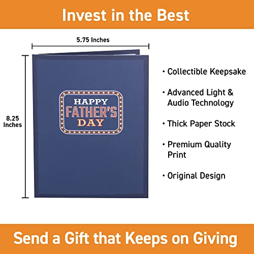 Lights & Music Pop Up Fathers Day Card, Plays 'All Star' Song, Happy Fathers Day Card From Daughter, Father's Day Cards For Husband, Fathers Day Card From Son, Fathers Day Cards, 1 Best Dad Ever Card #TOP4