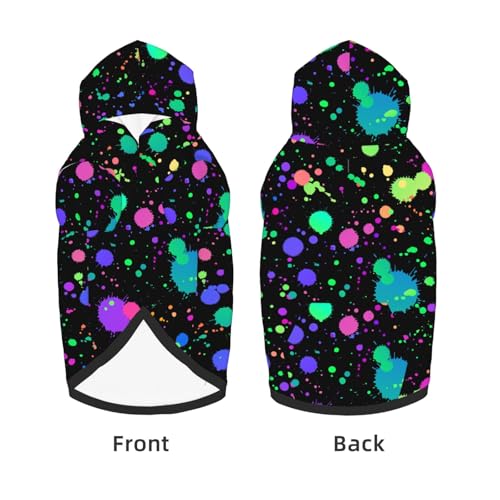 Suéter con capucha para perro Glow in Dark Neon miniatura 6