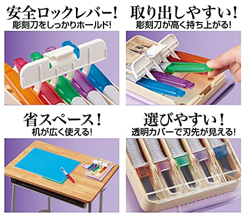 Amazon.co.jp: はくぶん スマートⅡ彫刻刀 スーパーガール 右利き用