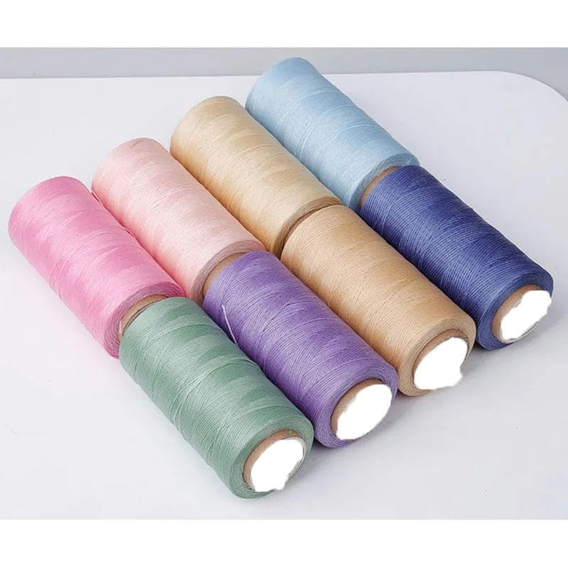 LYVQZPWLRfilo di cucire flessibile di alto livello Filo cerato for cucire in pelle, 150D, 260 metri, 0,8 mm, 70 colori, in poliestere, filo cerato for cucire in pelle, filo cerato piatto for cucire fa