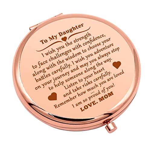 Espejo compacto de maquillaje redondo moderno 6.6 cm