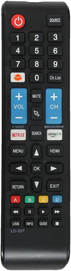 LED 317A Universal Remote Control for Chinese LCD LED and Non-Branded Smart TVs - Black (Please Match with Your Old Remote Before Placing an Order)