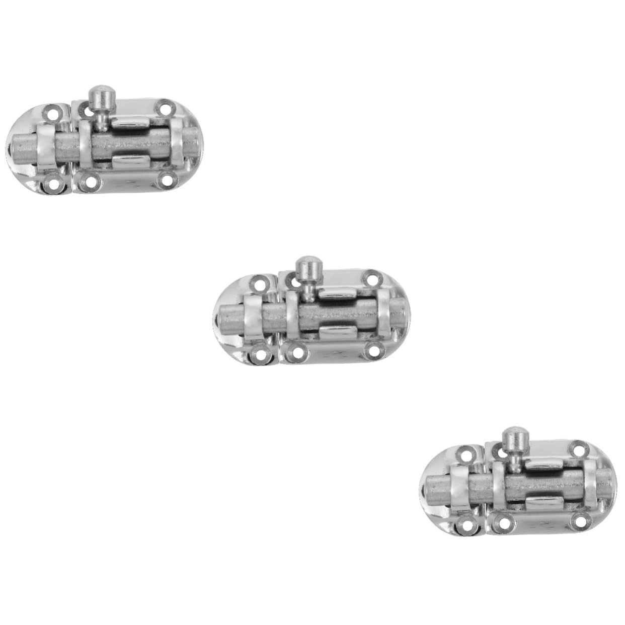 Artibetter 3pezzi Serratura Scorrevole Inossidabile Per Porte e Finestre Bullone Barile Per Sicurezza Adatta Barche Armadi e Finestrini Facile Installazione e Resistente Alla
