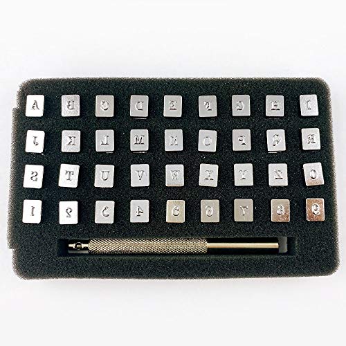 刻印 アルファベット 数字 36点セット 文字の大きさ3㎜