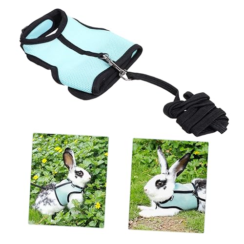 Abaodam 1Pc Small Pet Harness with Traction Rope Durable Rabbit Vest for Outdoor Exploration Comfortable and Fashionable Design for Small Pets for Walking and Adventure