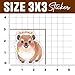 CEELIB (3 Pcs) - Awawa Hyrax Sticker, Funny Rock Hyrax Meme Stickers, Cute Cute Animal Decals, Motivational Animal Lover Decal Gifts Decoration for Laptops, Phones, Water Bottles 3