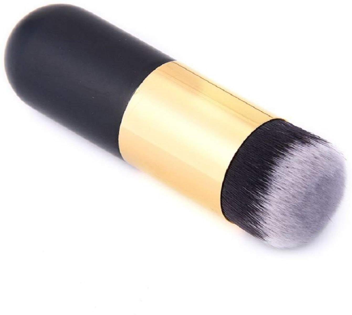 FABify Professional Face Powder & Foundation Makeup Brush – Ultra‑Soft Synthetic Duo‑Fiber Bristles, Flawless Blush & Setting Application, Ergonomic Matte Black Handle, Travel‑Friendly 1