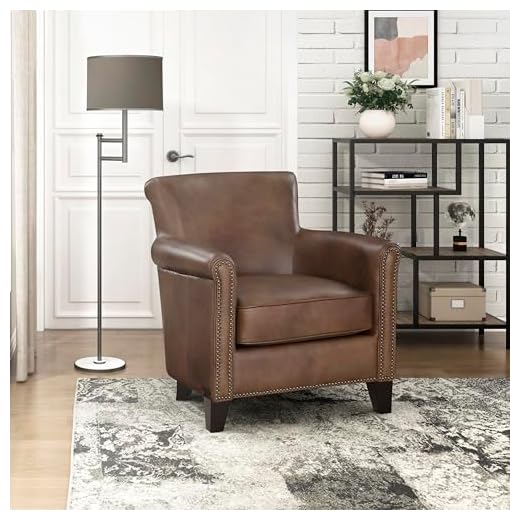 Lexicon Top Grain Genuine Leather Chair