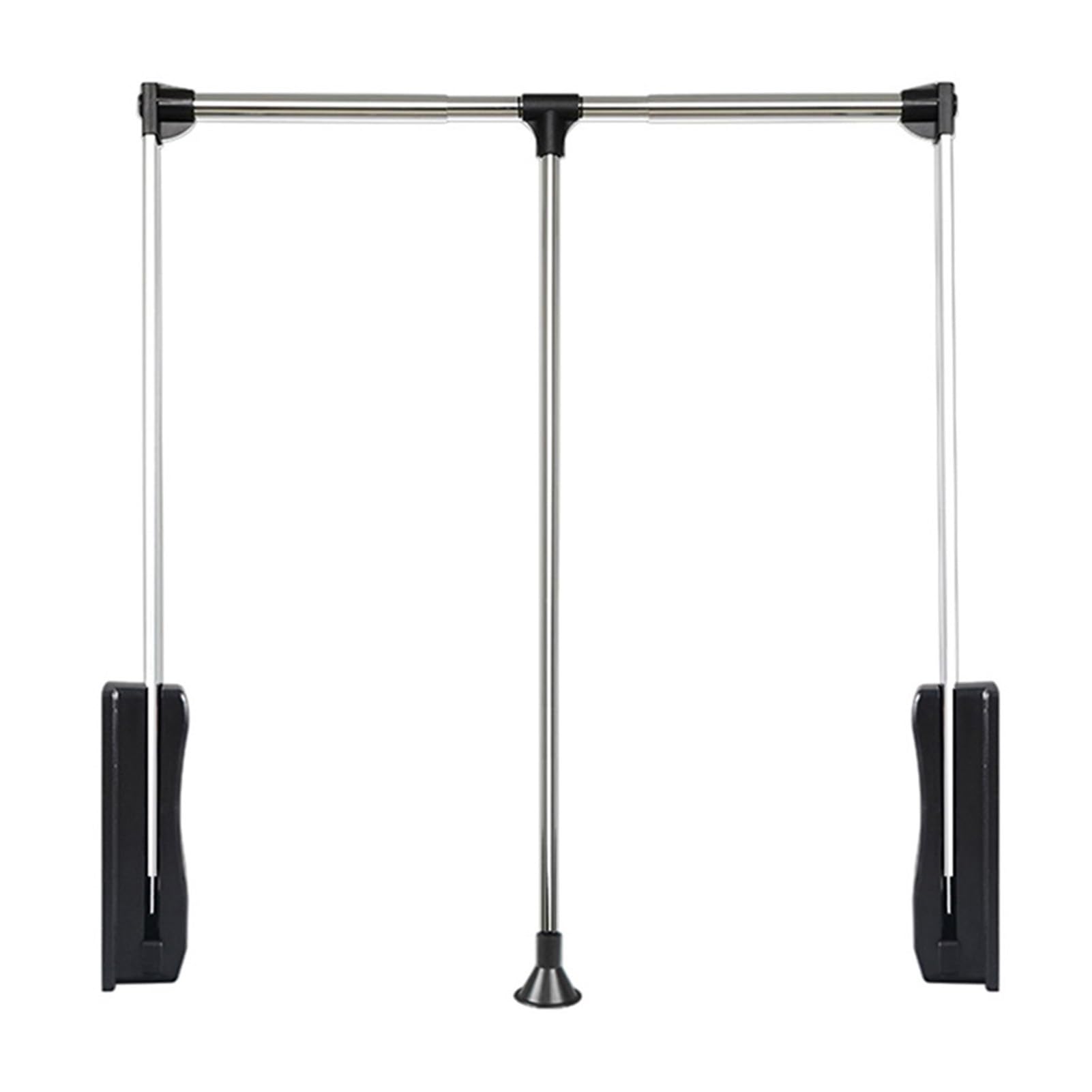 AYCDL Pull Down Clothes Rail Adjustable 45-115cm,Adjustable Pull Down Closet Rod, Teles Lift with Return,Wardrobe and Closet Clothing Sto,Space Saving,Color-60-83cm