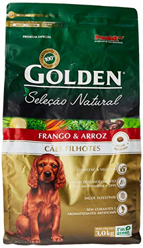 Ração Golden Seleção Natural Cães Filhotes Frango e Arroz