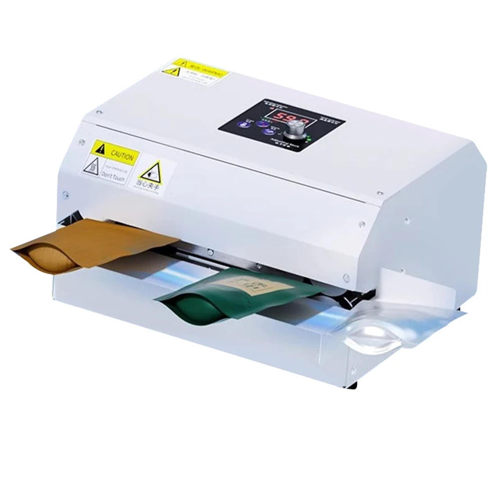 Macchina for sigillare sacchetti di calore Multifunzione Candy Snack Food Packager Chiusura di sacchetti for alimenti in plastica Sigillatore completamente automatico for uso commerciale