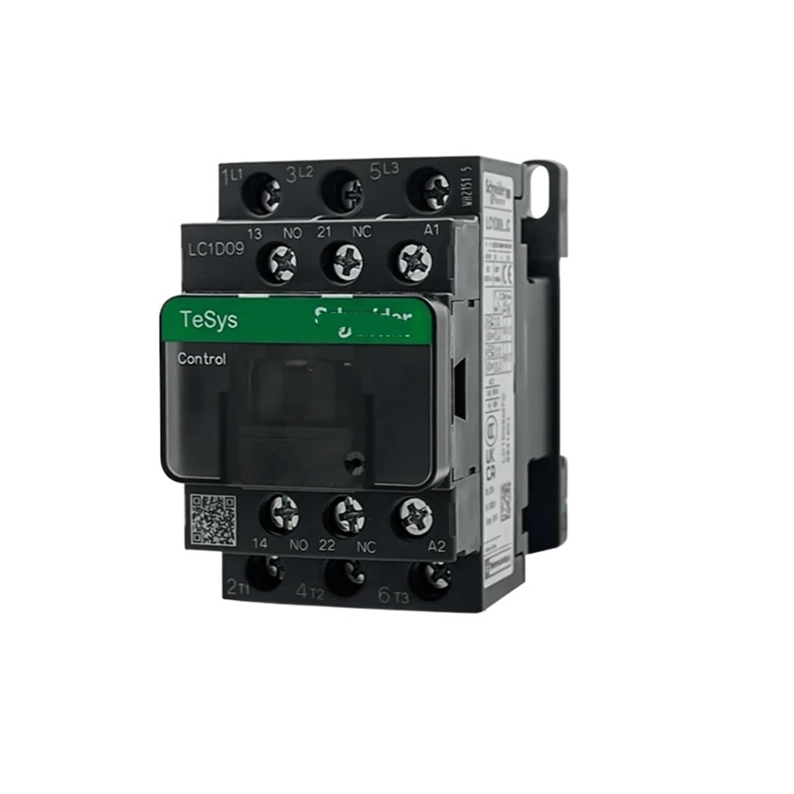 Contacteur tripolaire LC1D09A noir 3P bobine 48V pour circuit de commande