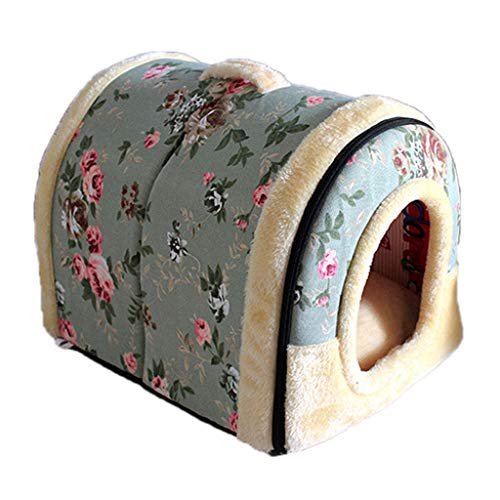 staol for Bed House Cave Self Warming for Cubby Enclosed for Cats Kittens Smal Bed Houses for Outdoor Cats, GN