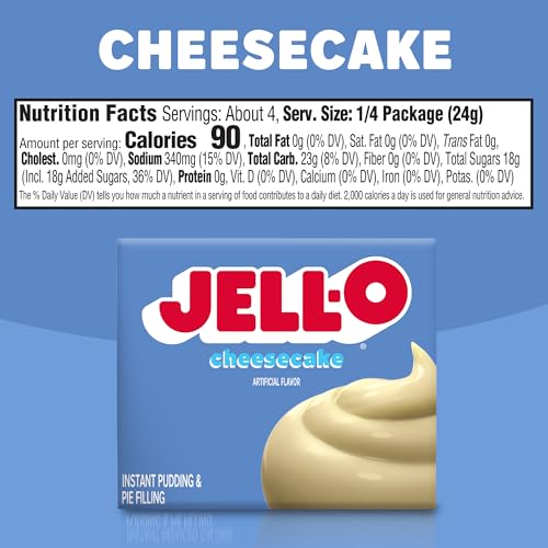 Image of Jell-O Cheesecake Instant Pudding & Pie Filling Mix, 3.4 oz Box