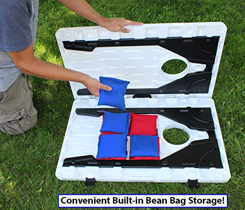 Driveway Games EZ Carry Portable All-Weather Cornhole Set Travel Corn Toss Boards & Regulation Bean Bags - Thumbnail 4