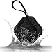 Archeer A106 Outdoor Portable Bluetooth Speakers with Microphone, Powerful 5W Driver with Enhanced Bass, 20 hour Playtime, for Shower/Sports - Black