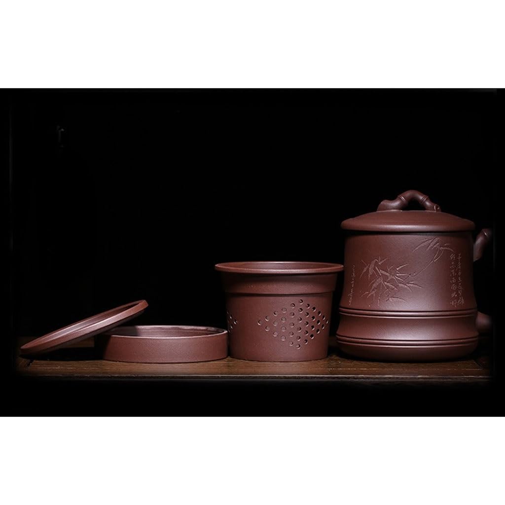 Tasse à thé Tasse à thé avec Filtre en Sable Violet, Tasse à thé Faite à la Main, Tasse à thé for la Maison, Le Bureau, la Cuisine, l'étude, 560 ML Tasses à thé réutilisables