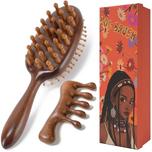 Moreinday Sandalwood Loc Brush