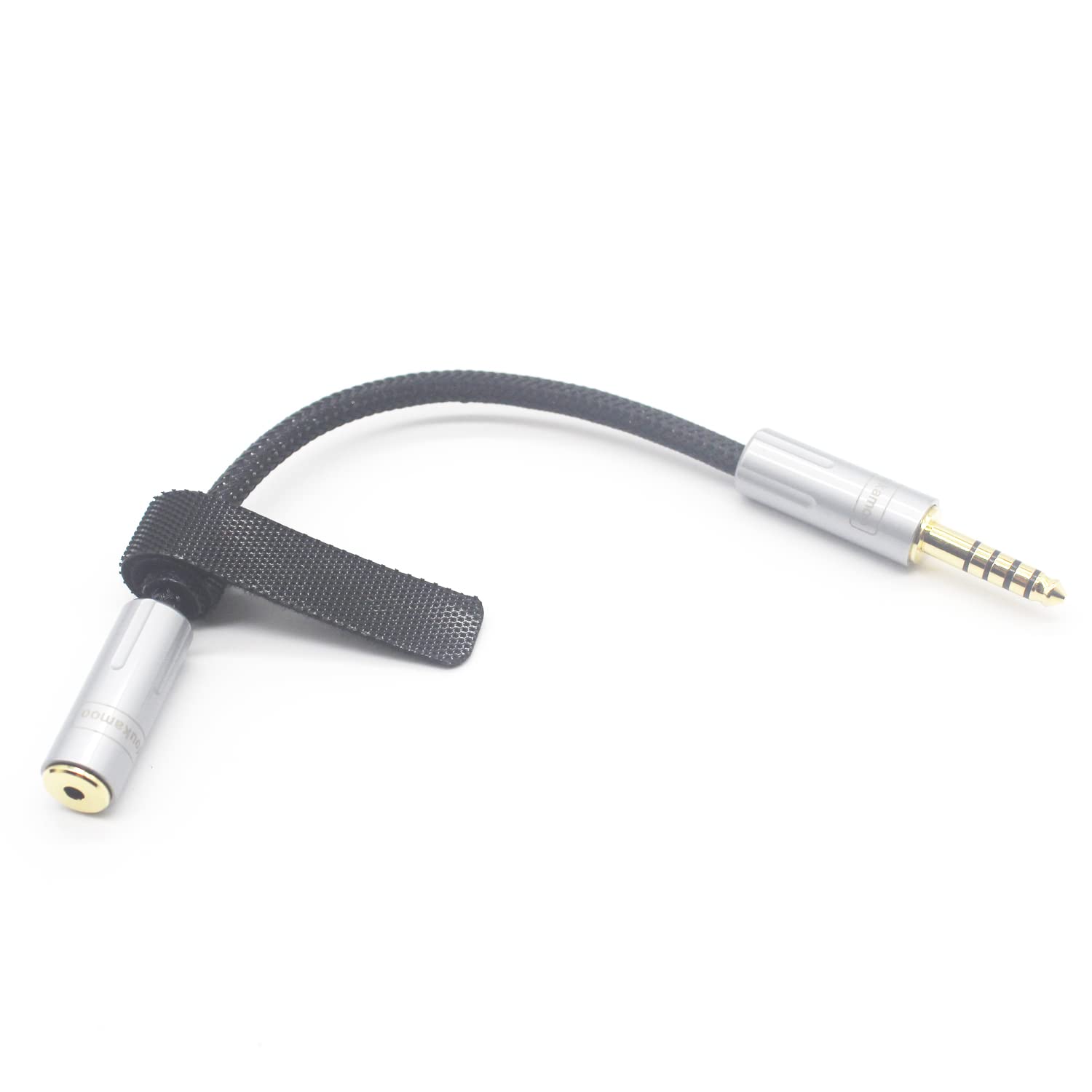 Adaptateur Audio Symétrique 2,5mm Mâle Vers 4,4mm Femelle - Câble OCC Plaqué Or 14cm - Pour Casque, Ampli, Lecteur Haute-fidélité