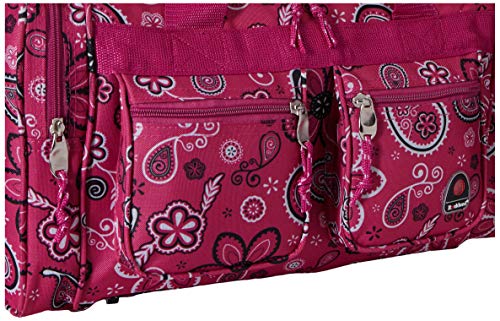 Rockland Duffel Bag, Pink Bandana, 19-Inch #TOP2