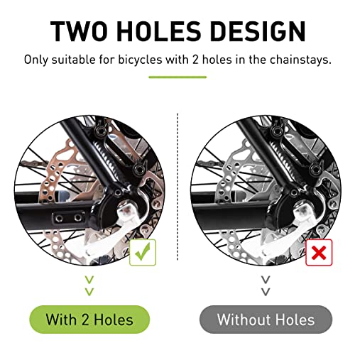 Coozment Bike Kickstand - Adjustable Rear Mount Bicycle Bike Kickstand, Kickstand With 2-Holes, Bike Accessories, Bike Kick Stands For Adult, Bikes Kickstand For 24”- 29” Mountain Bike/Road Bike/Mtb #TOP1