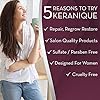 Keranique Volumizing Shampoo and Conditioner Set for Hair Repair and Growth with Biotin and Keratin Amino Complex, Sulfate and Parabens Free, 8 fl oz ea