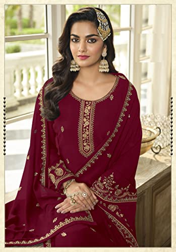 Image of Henith Collection Indian /Pakistani Party Wear Wedding Wear Palazzo Style Salwar Suit for Women