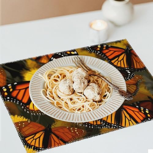 Sets de table papillon pour décoration de salle à manger et terrasse