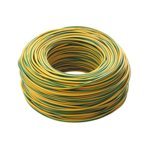 Câble électrique FS17 sections 1,5-2,5-4-6 MM² unipolaire 10 mètres (Jaune/Vert, 6 mm²)
