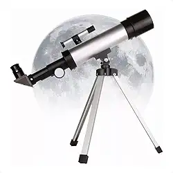 Telescópio Astronômico Luneta F36050 Profissional Portátil em um Kit Completo com Tripé Ideal para Iniciantes e Entusiastas da Astronomia