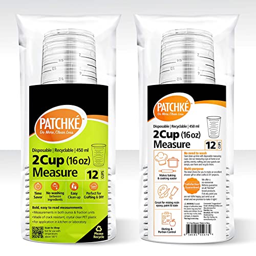Vasos medidores desechables de 450 ml, pack 12 miniatura 2