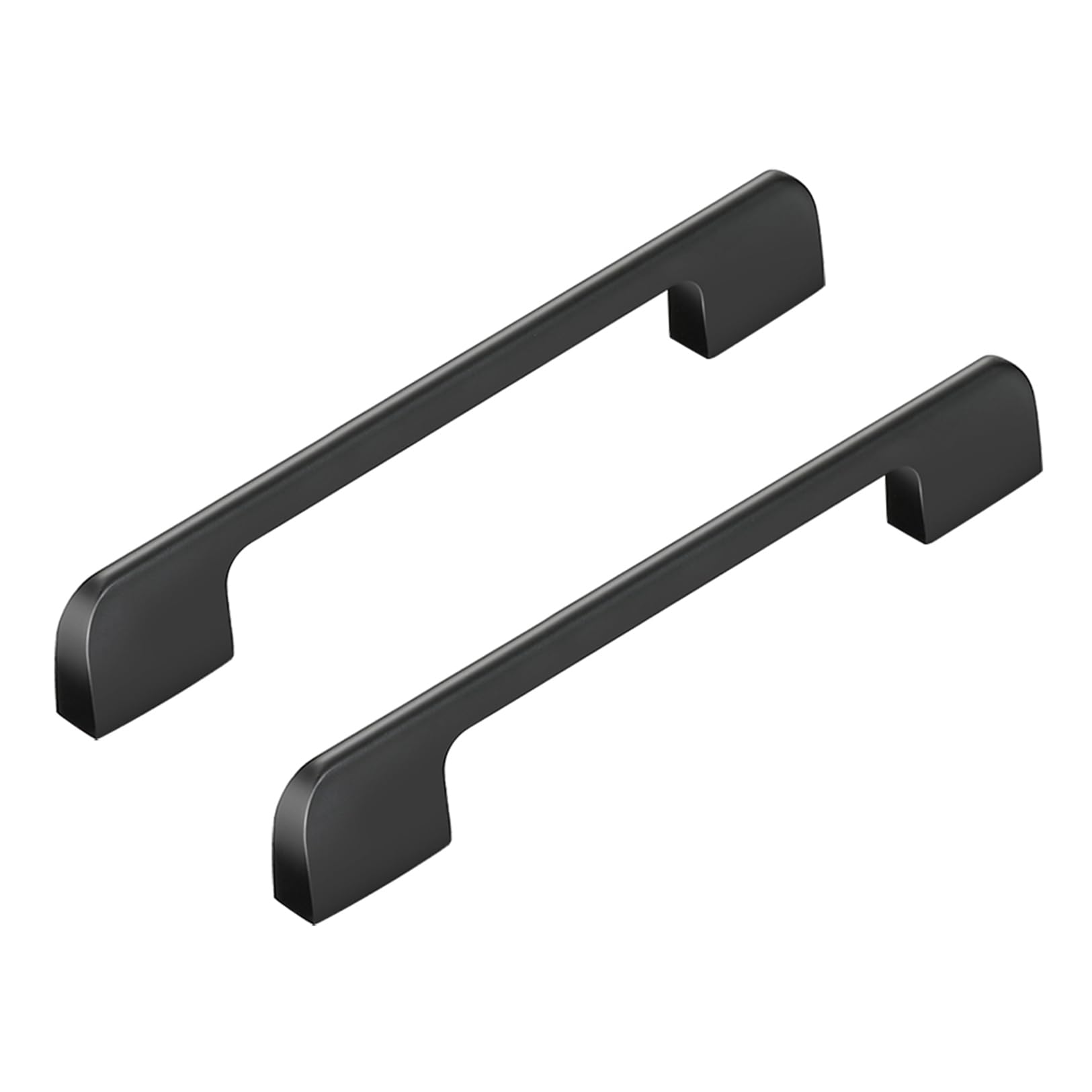 Poignées de porte de placard noires 144mm lot de 2 en aluminium cuisine