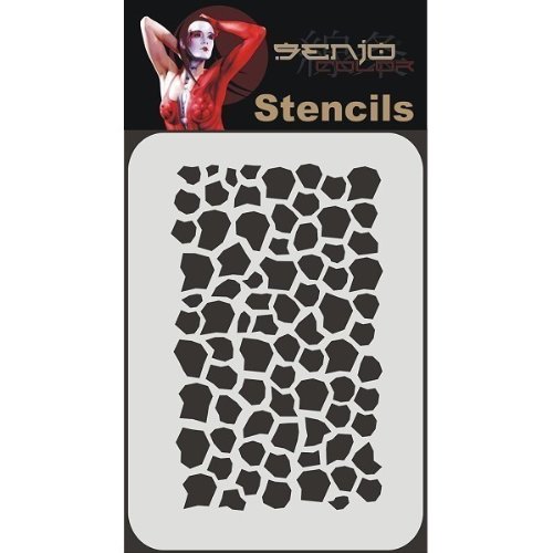 Senjo Color Airbrush sagoma Body Art Stencil A5  Struttura di rettile di 1